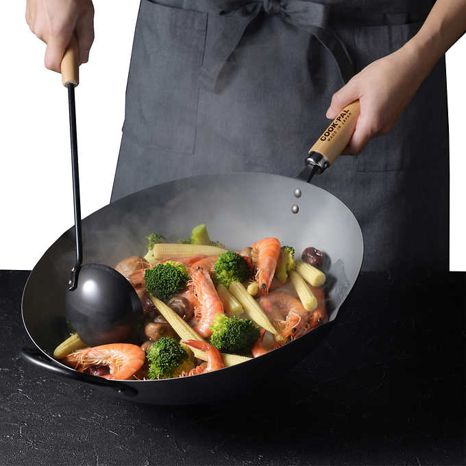 Yoshikawa Japan | Carbon Steel Wok 36cm - Made in Japan