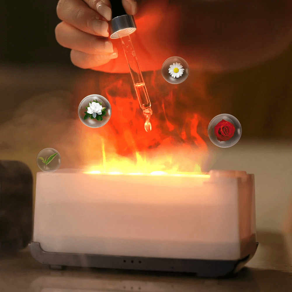 Mini Flame Aroma Diffuser & Humidifier