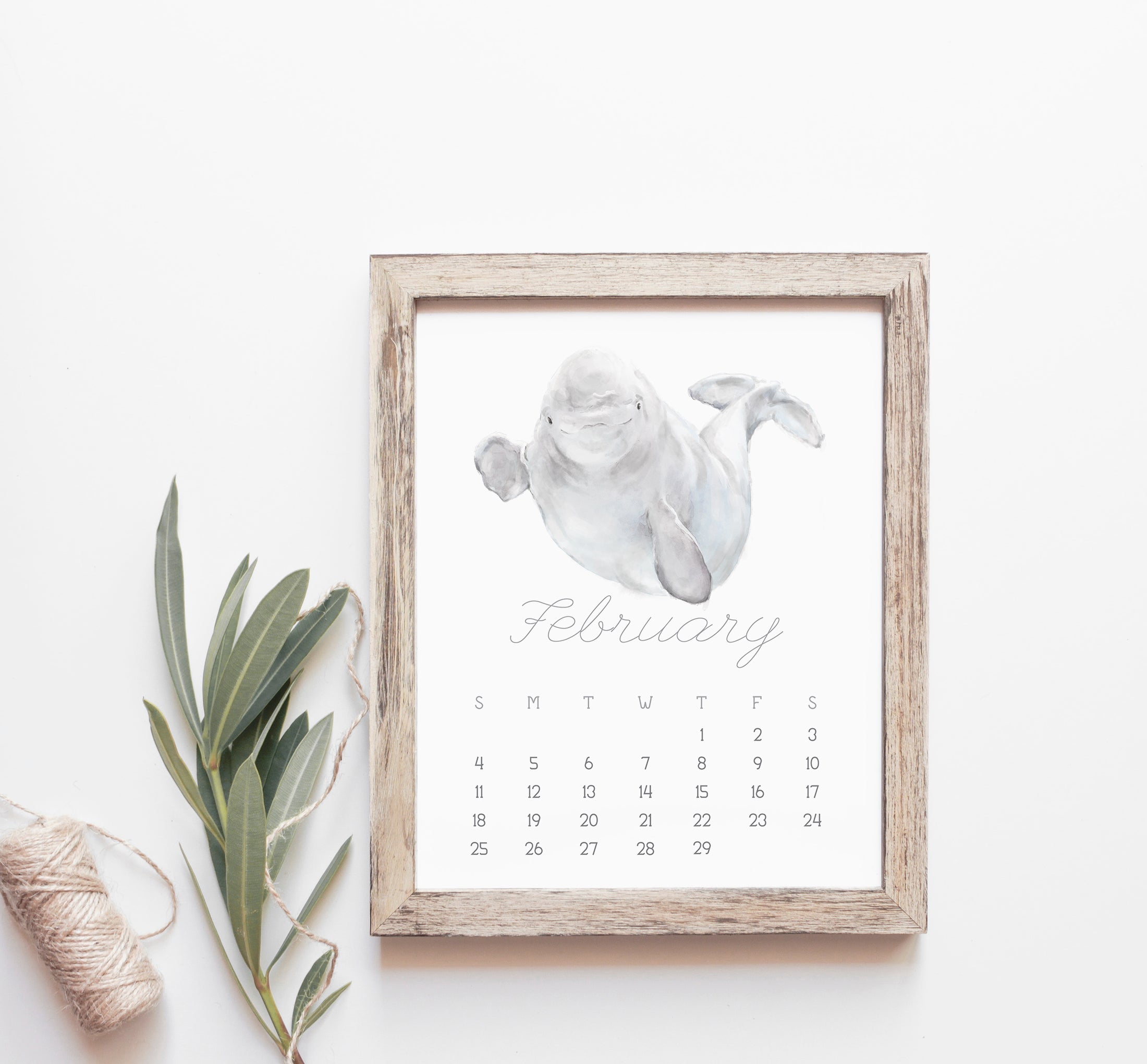 2026 Desk Calendar: Ocean Animal