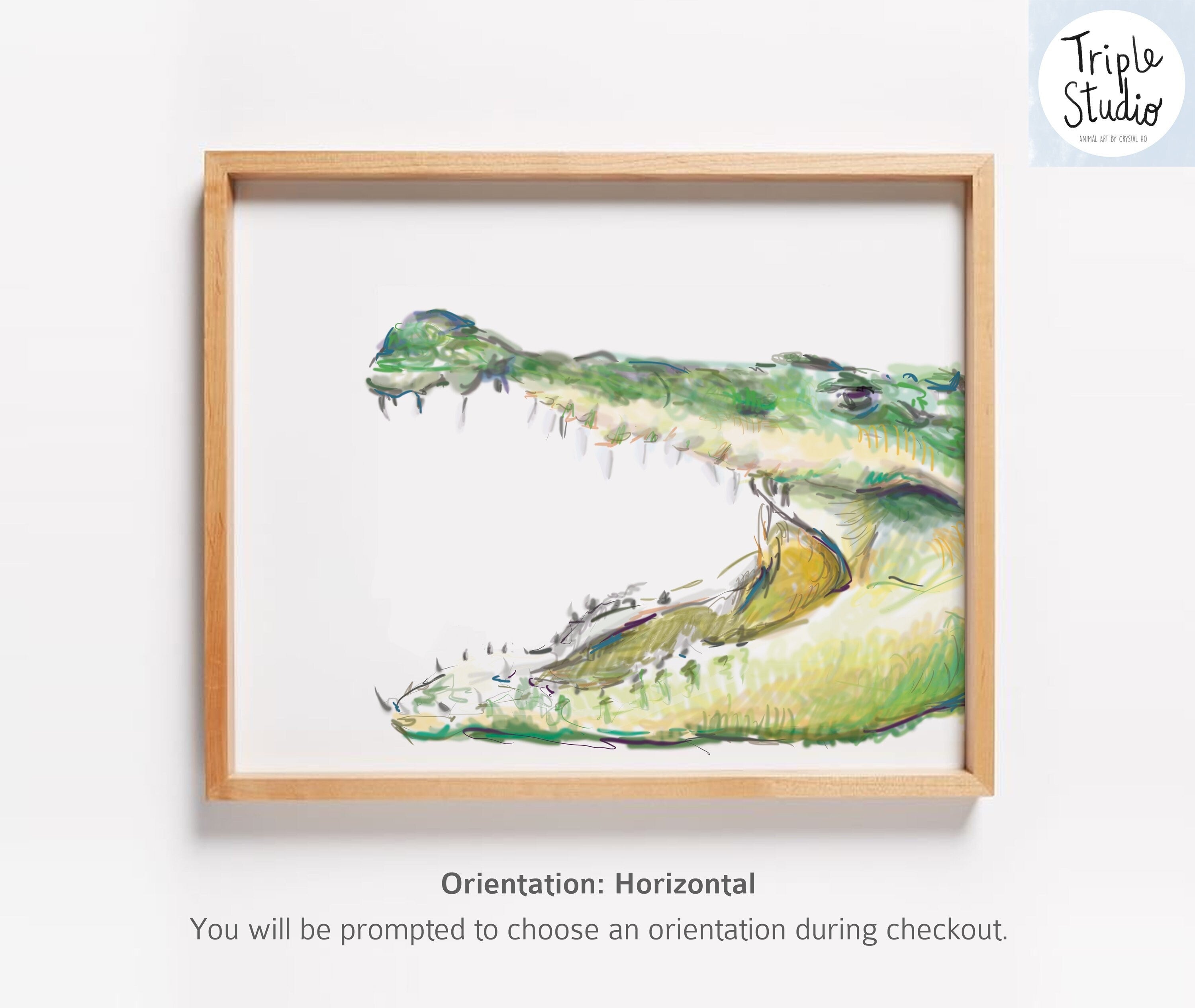 Alligator Nursery Art