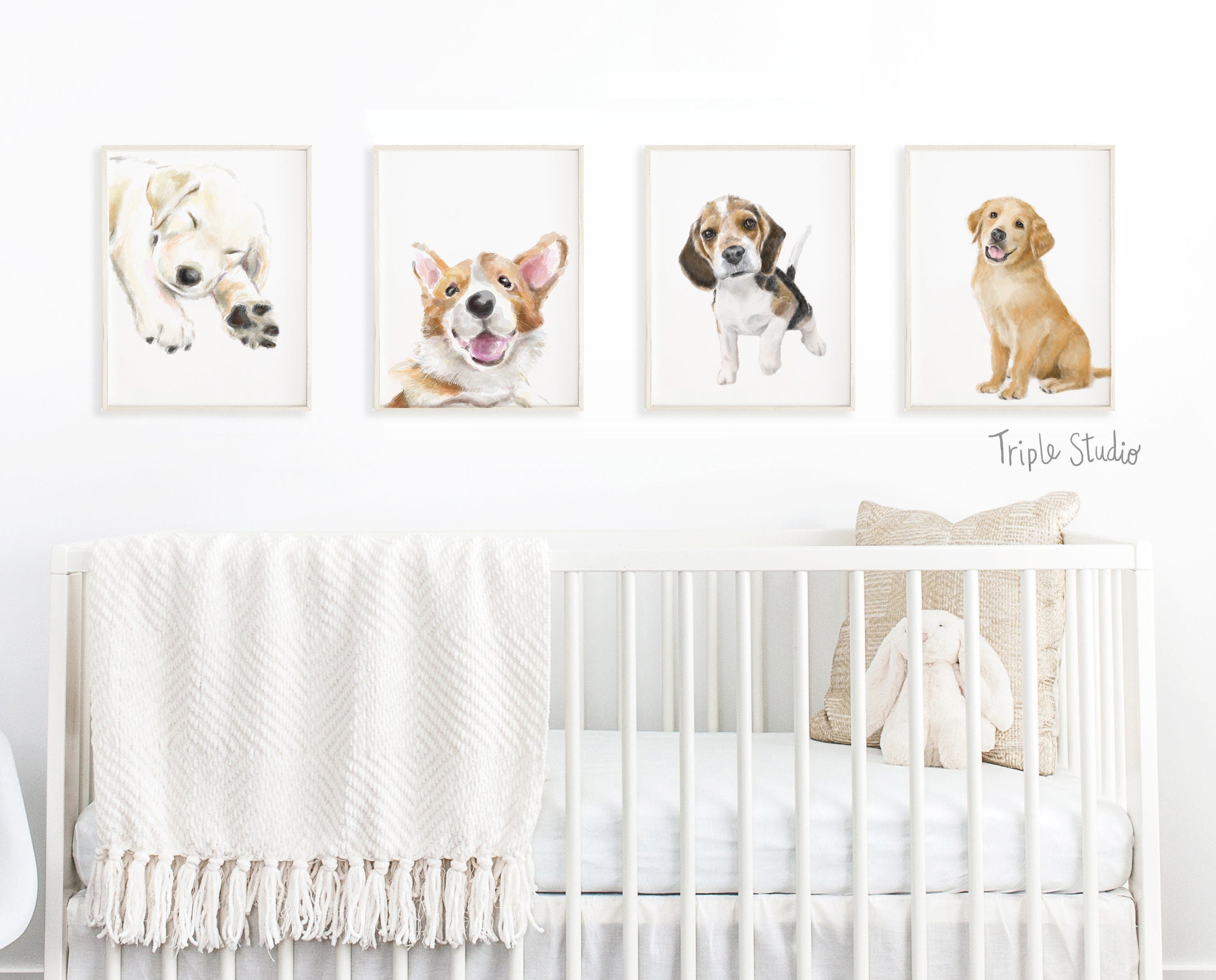Beagle Puppy Art Print