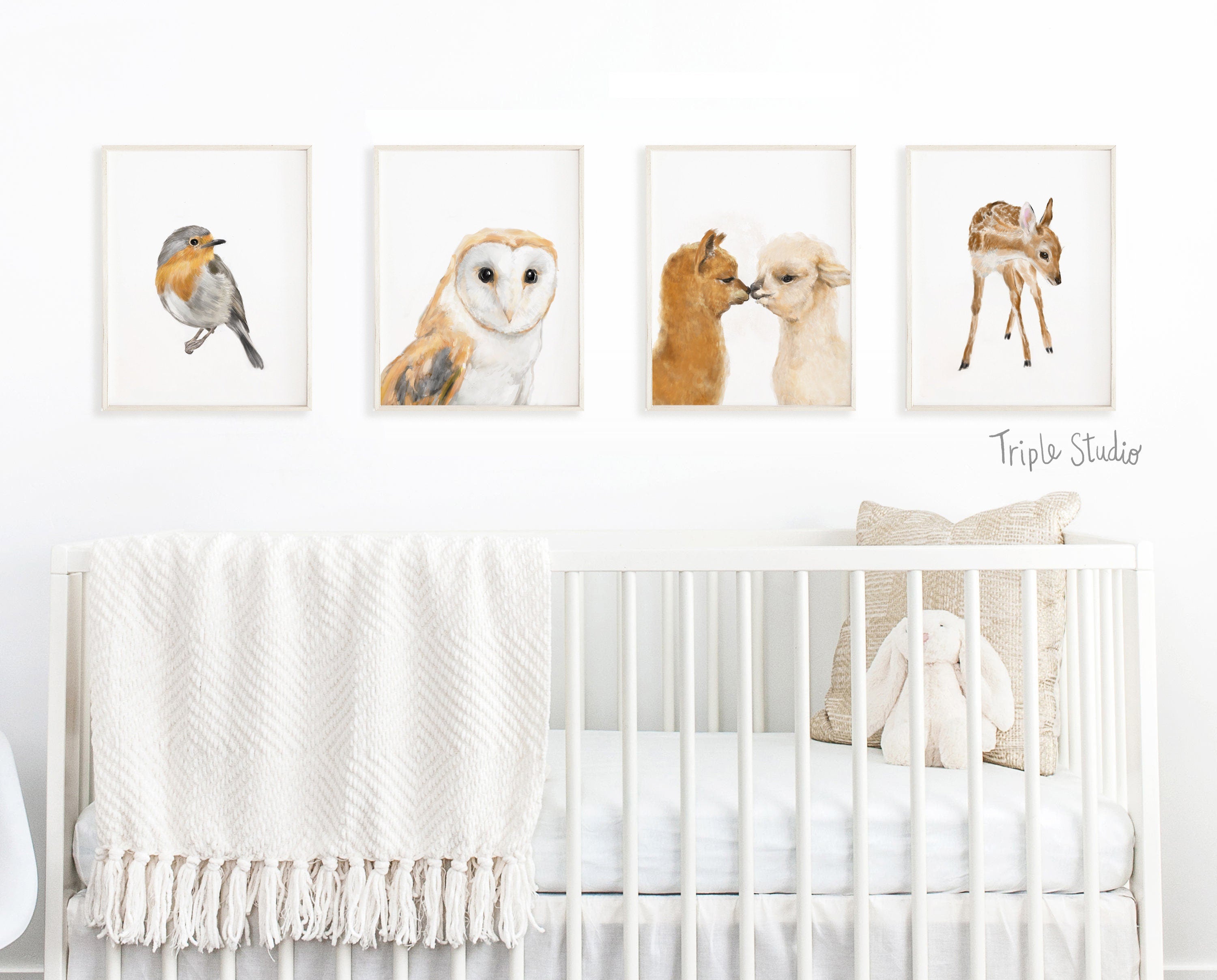 Alpaca Kiss Wall Art: Hugs and Kisses