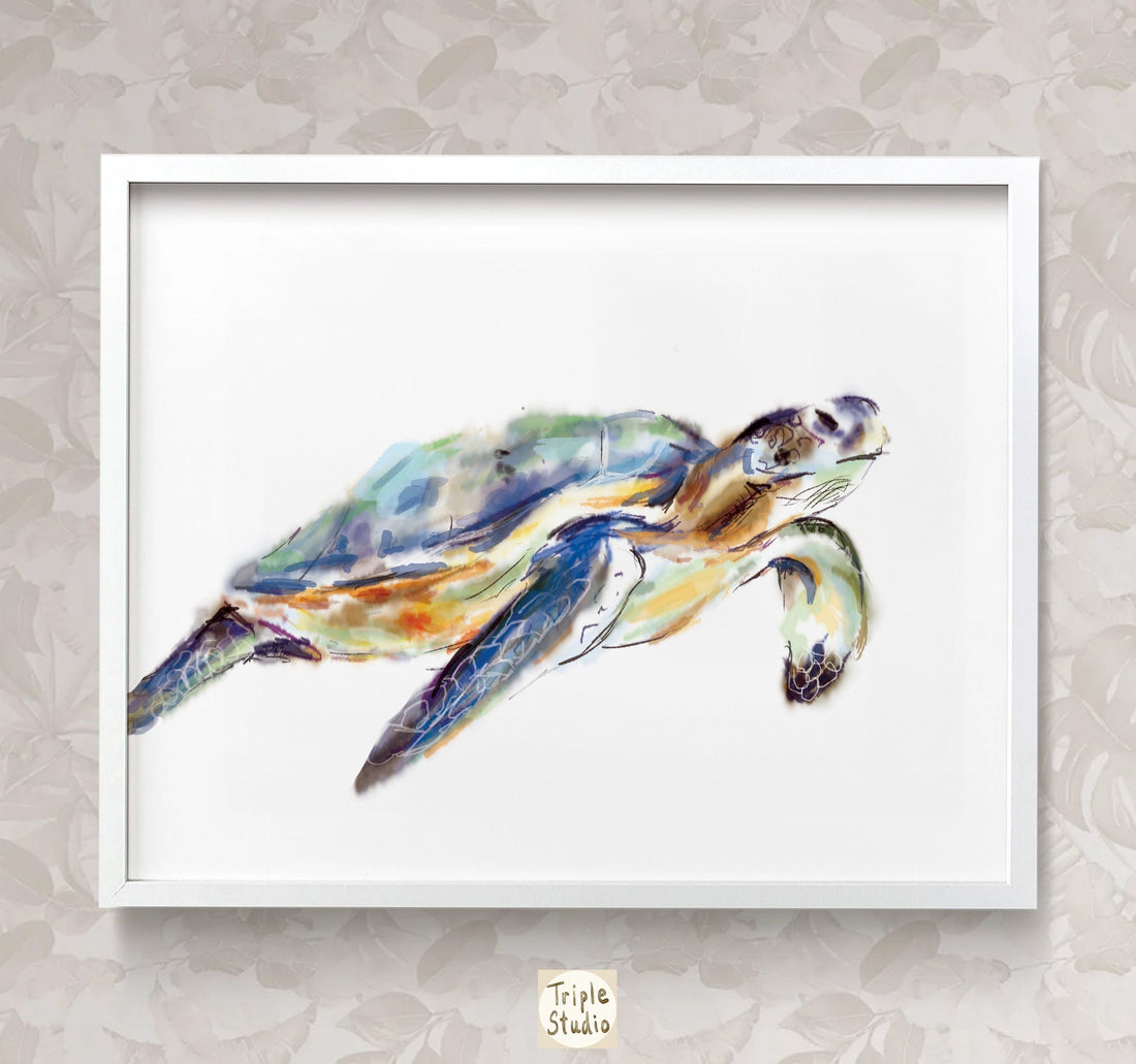 Turtle Art Print