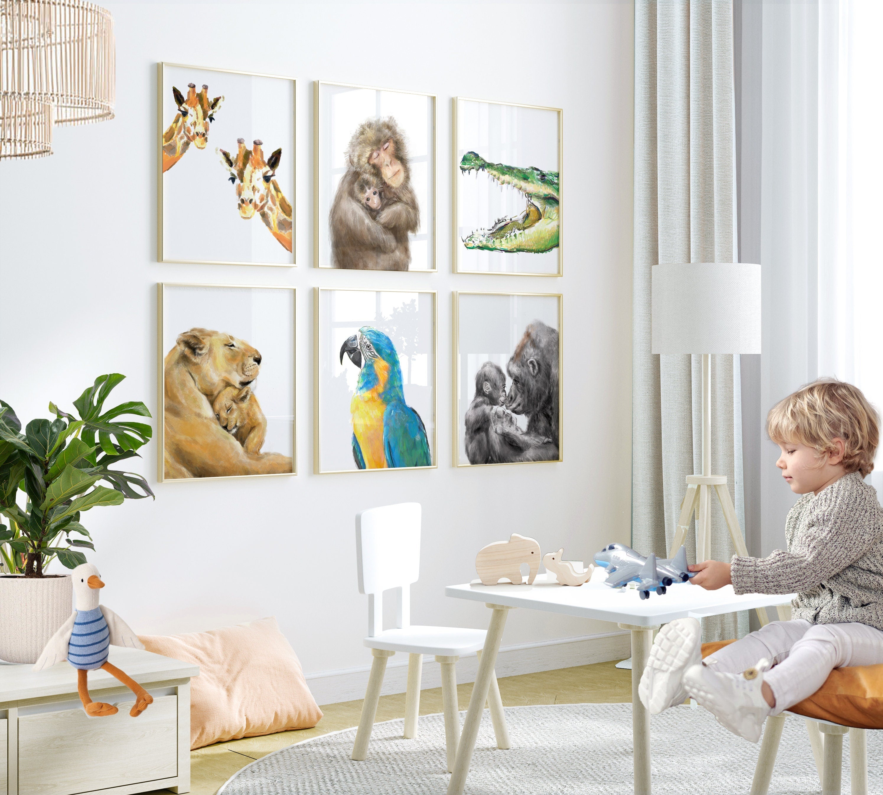 Blue Throated Macaw Bird Art Print