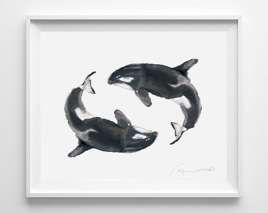 Whale Art Print