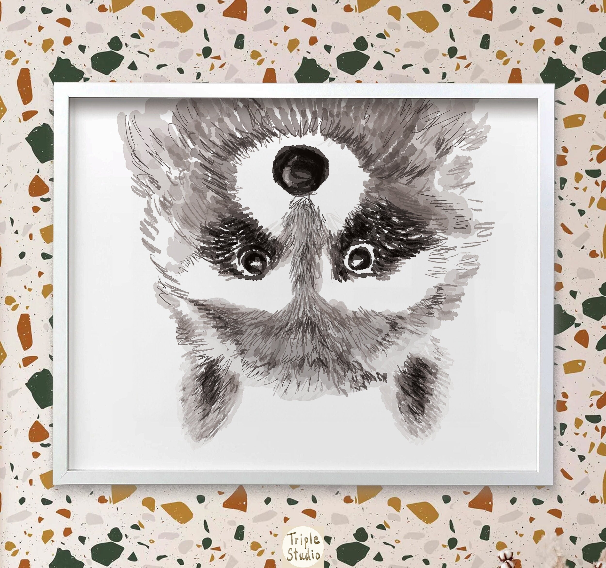Raccoon Art Print