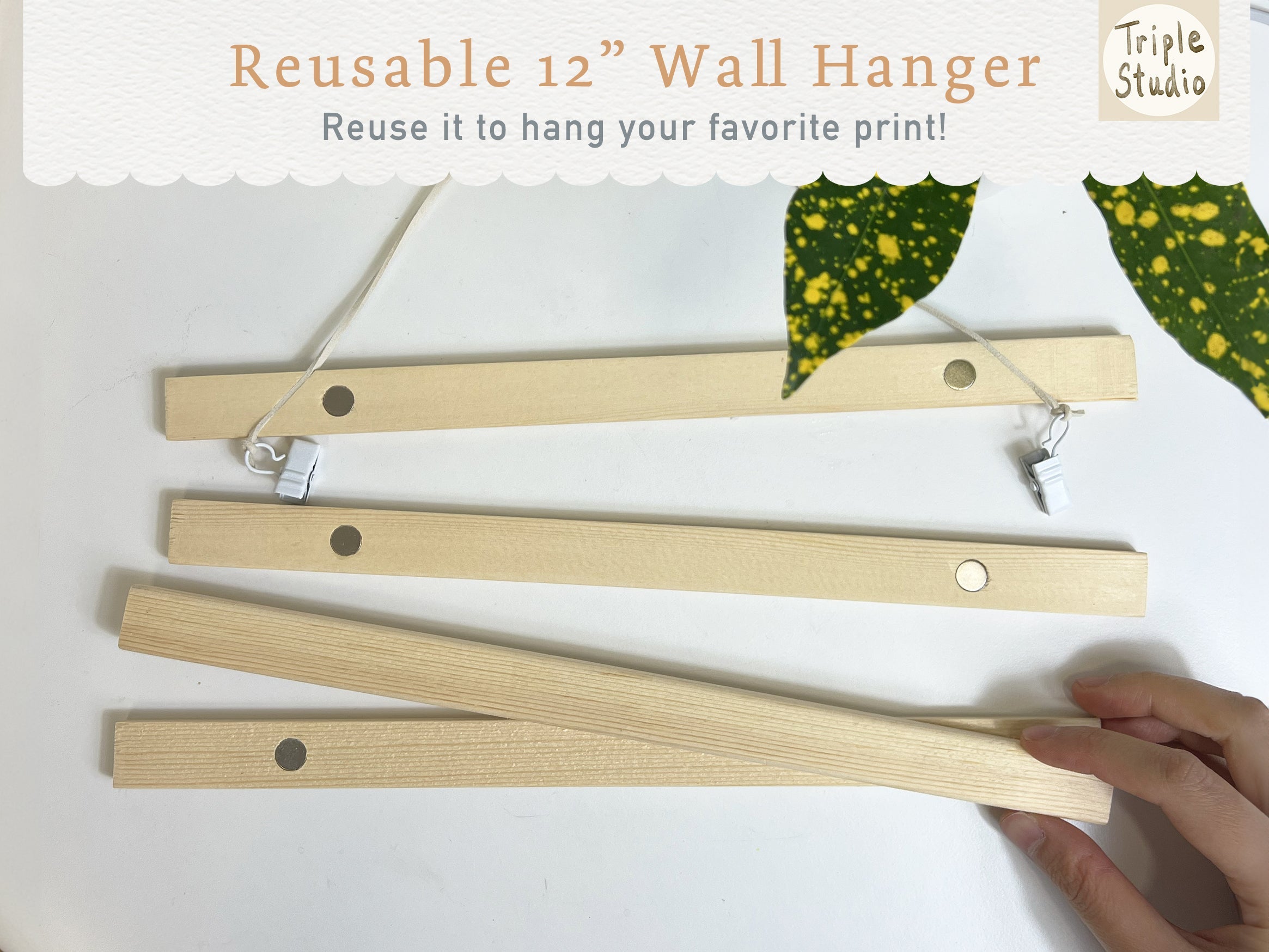 DATELESS Extra Large Wall Calendar with Magnetic Poster Hanger - OCEAN