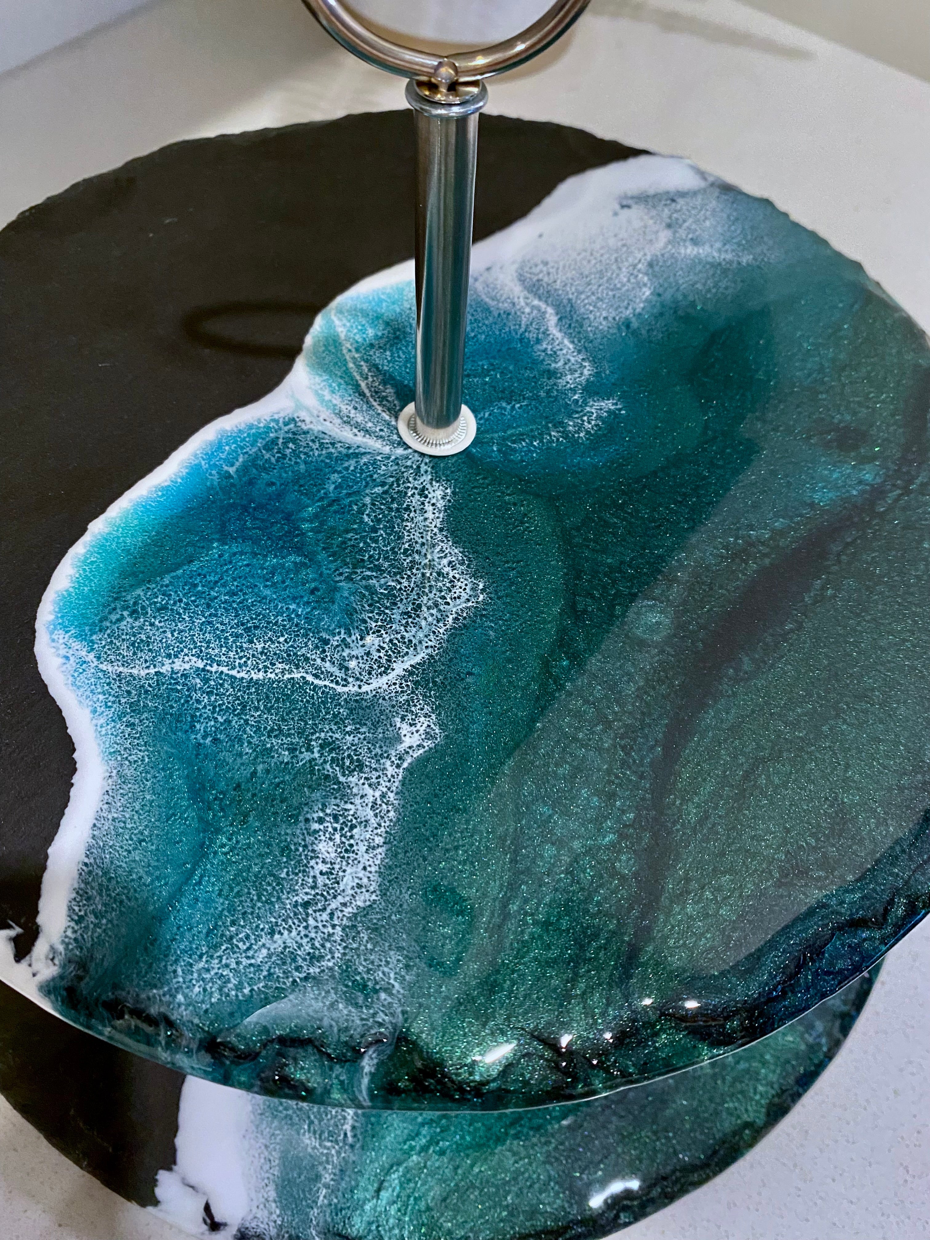 Slate Tiered Serving Platter