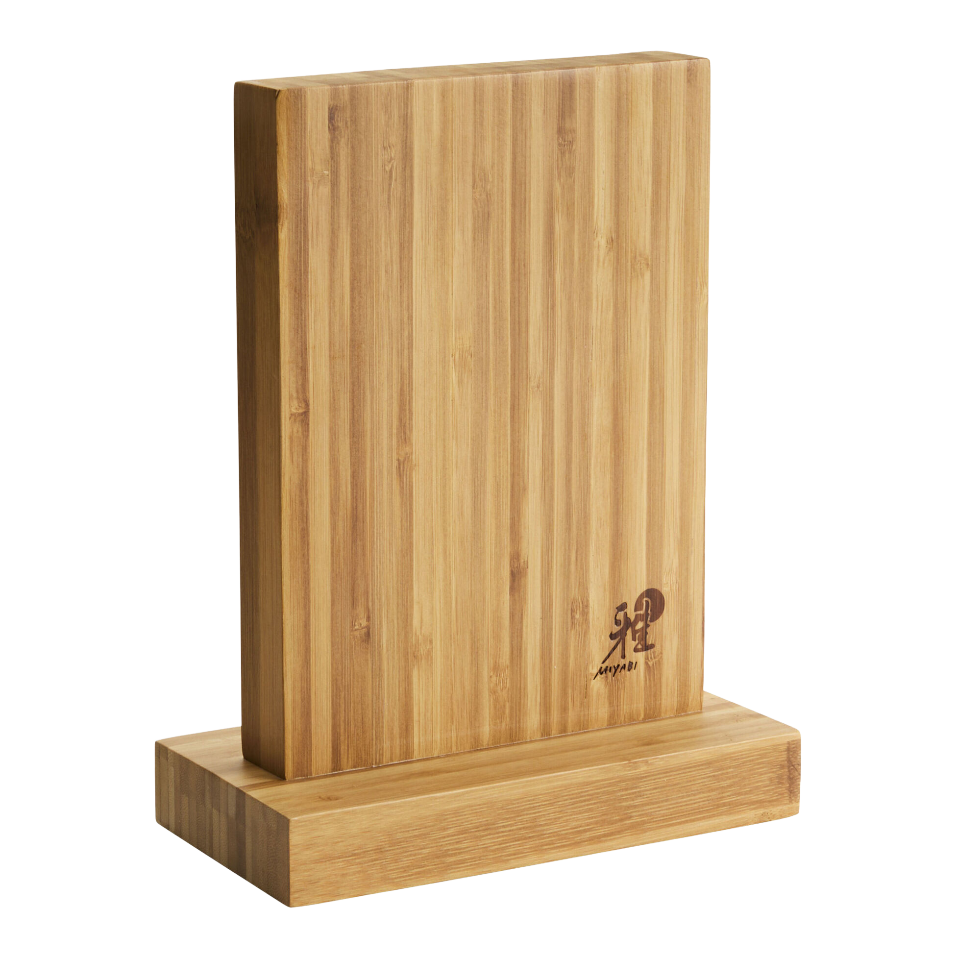 MIYABI Magnetic Bamboo Knife Block | Eco-Friendly Storage (Empty)