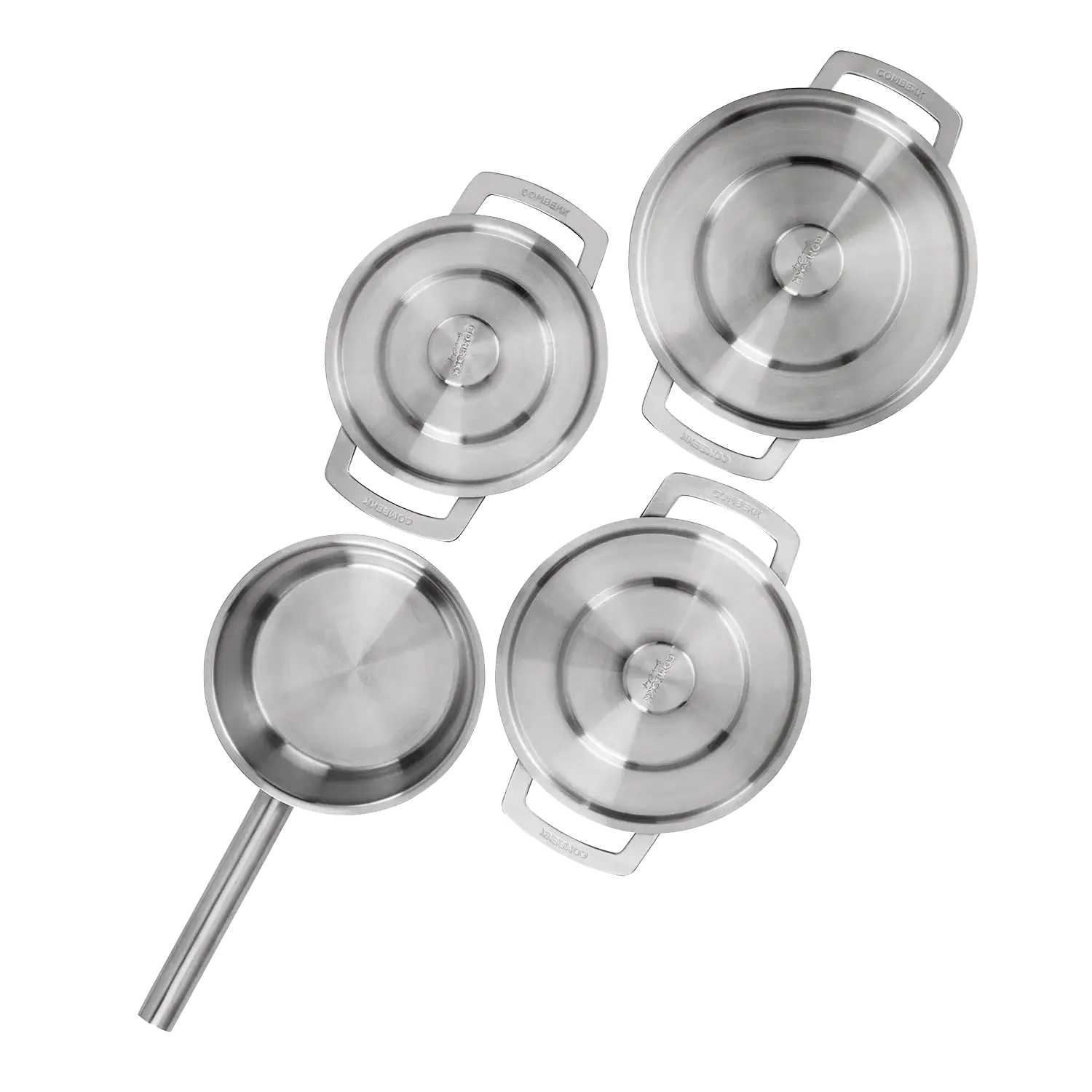 COMBEKK | STAINLESS STEEL COOKWARE SET 4PCS