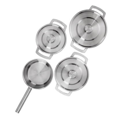 COMBEKK | STAINLESS STEEL COOKWARE SET 4PCS