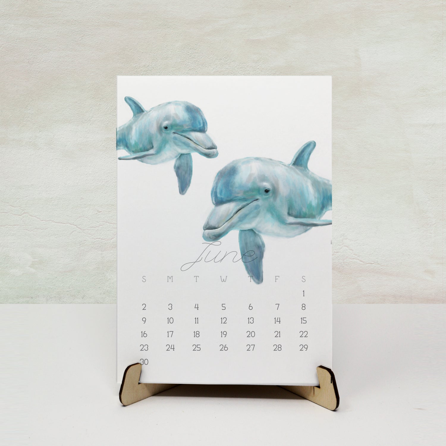 2026 Desk Calendar: Ocean Animal