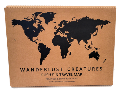 Geo Optic Labelled Push Pin Map | 36 x 20