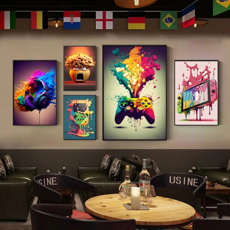 Colorful Canvas Gaming Poster