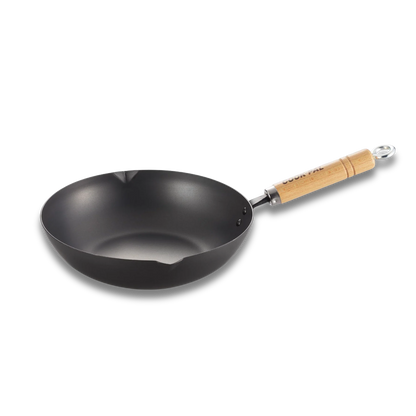 Yoshikawa Cook-Pal Ren Japanese Deep Fry Pan 28cm Carbon Steel | Made in Japan