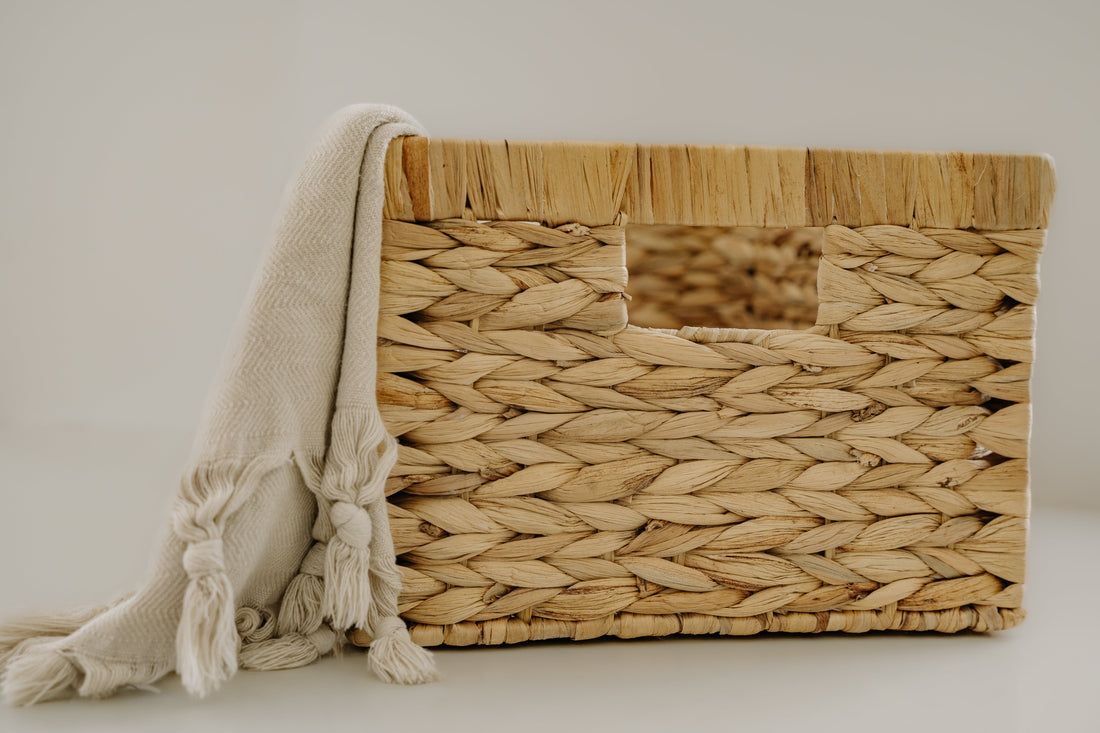 Panier en jacinthe d&