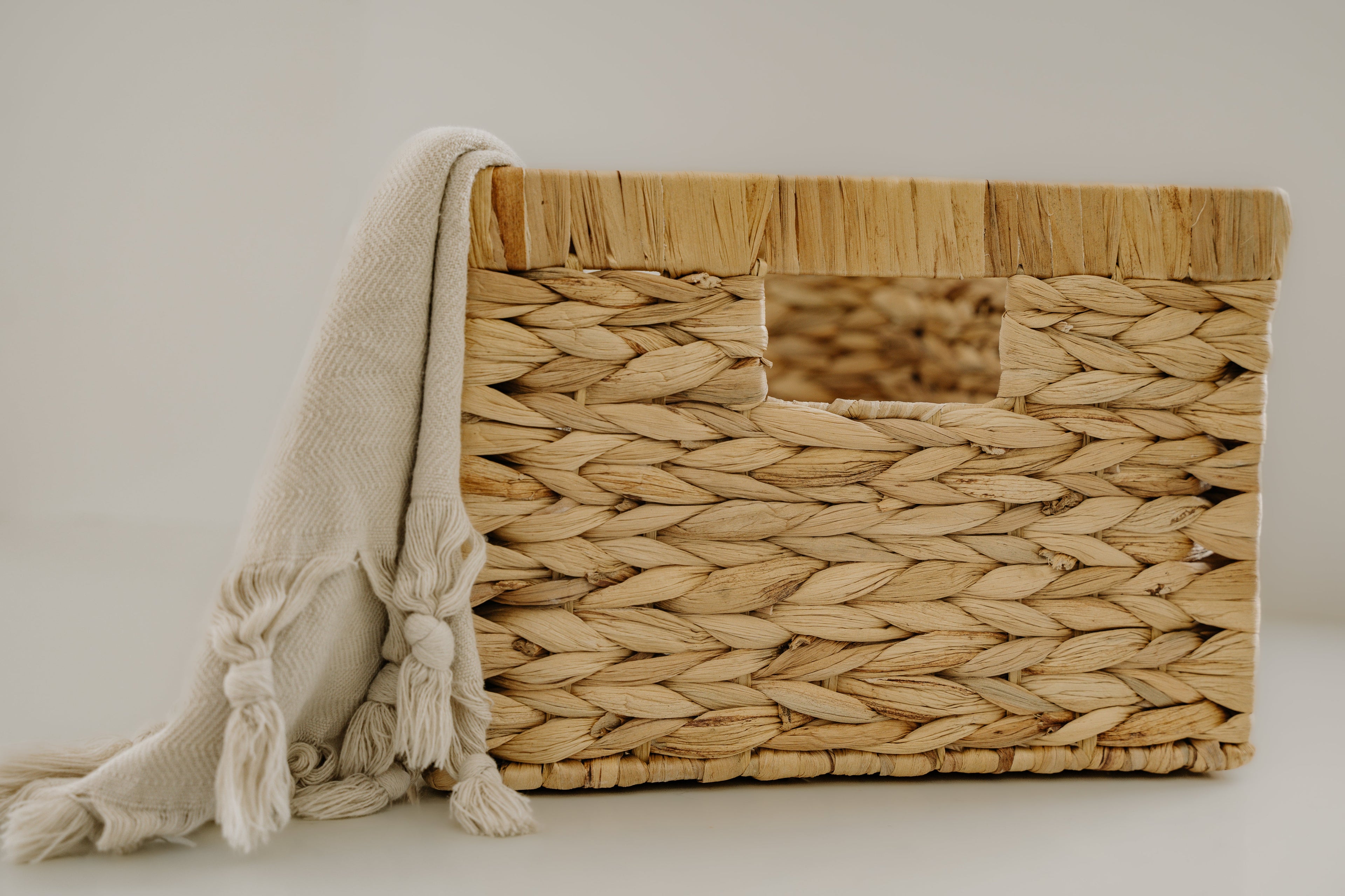 Panier en jacinthe d&