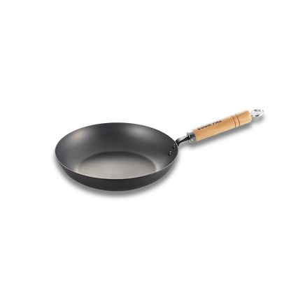 Yoshikawa Cook-Pal Ren Japanese Carbon Steel Frying Pan 24cm | Made in Japan