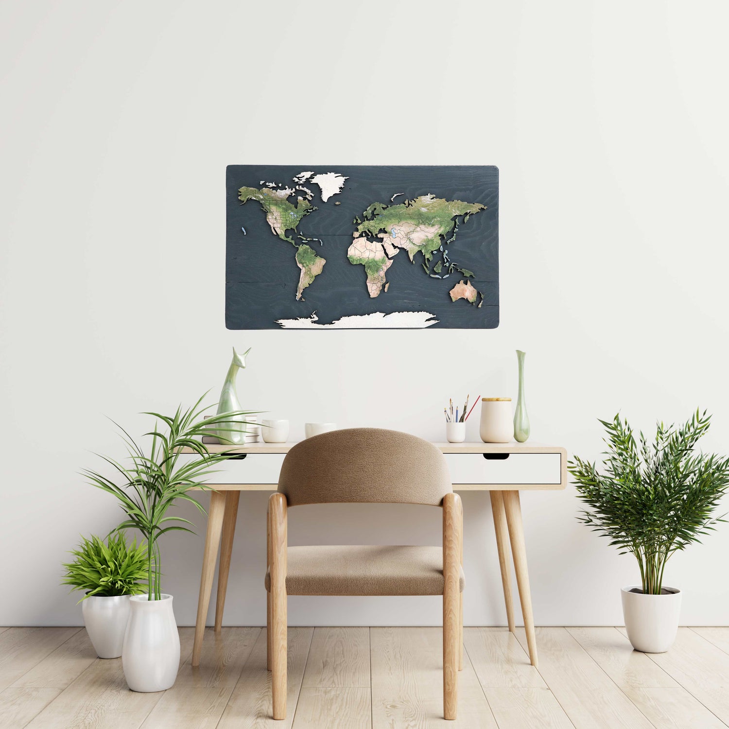Geo Optic Push Pin Map | 24 x 14