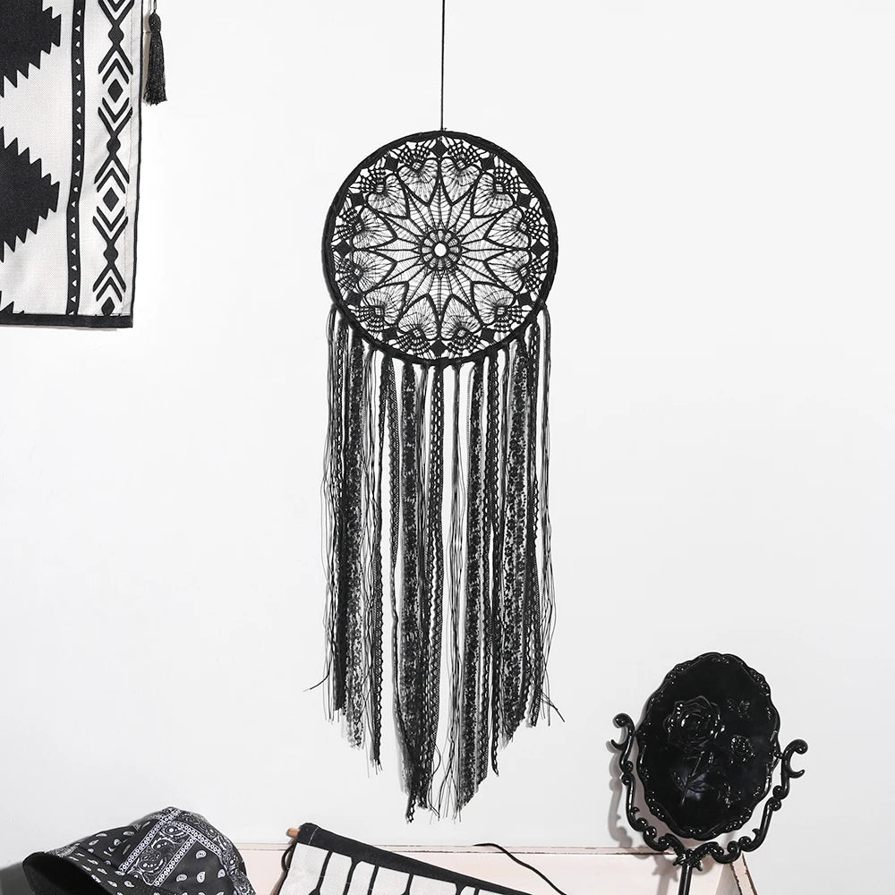 Large Black Evil Eye Dreamcatcher Wall Hanging