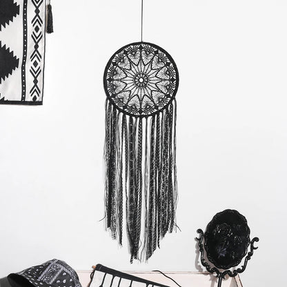 Large Black Evil Eye Dreamcatcher Wall Hanging