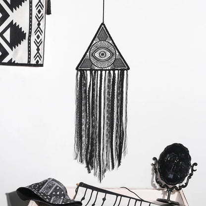 Large Black Evil Eye Dreamcatcher Wall Hanging
