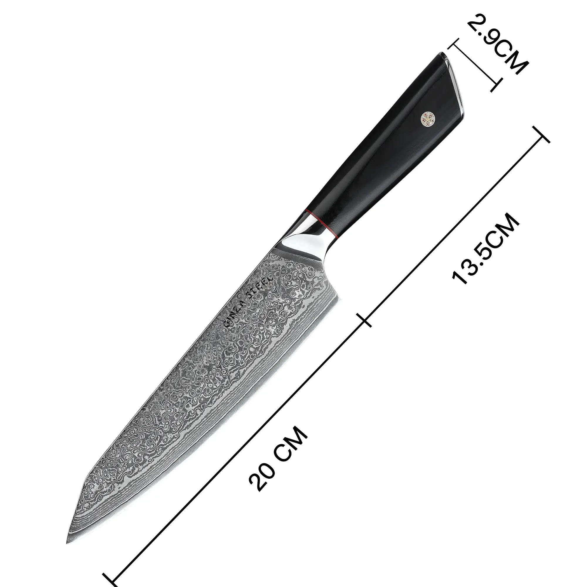 HAGAKURE 21 | Chef Knife Knife 8&quot; - 67 Layer AUS 10 Steel