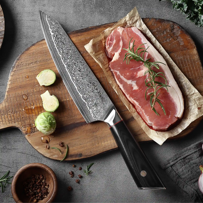 HAGAKURE 21 | Chef Knife Knife 8&quot; - 67 Layer AUS 10 Steel