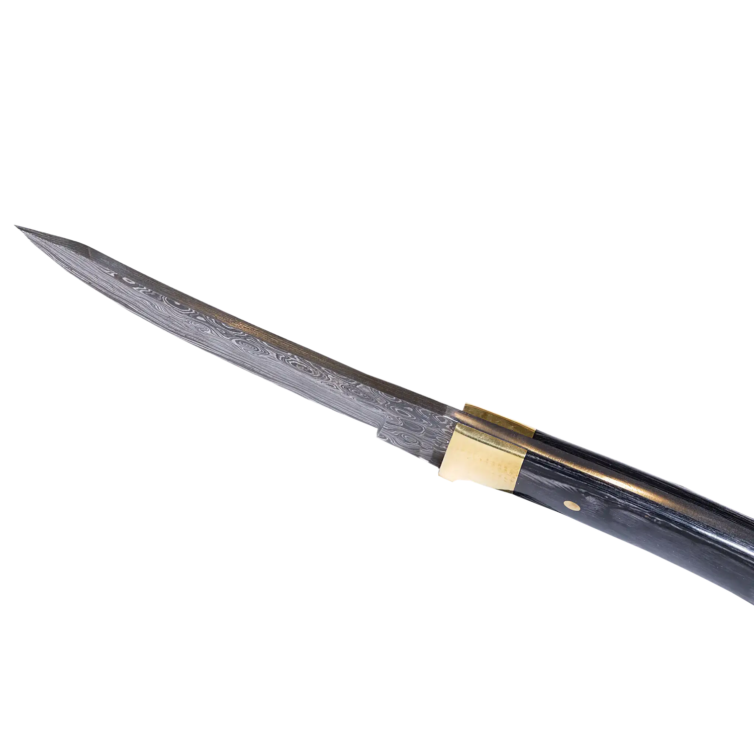 Hatif Hunter Special - Damascus Steel Skinner Knife 5 inch with Leather Sheath