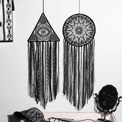 Large Black Evil Eye Dreamcatcher Wall Hanging