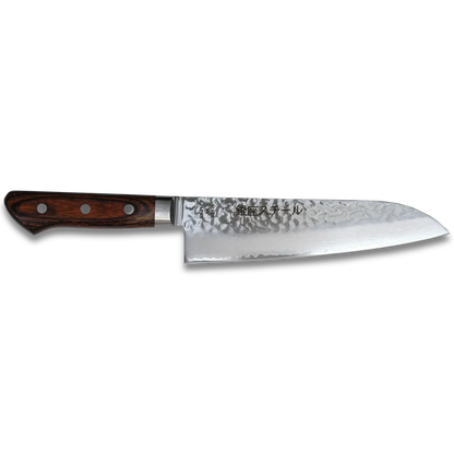 KASUMI 180- Damascus VG10 Santoku Knife 180mm-MB