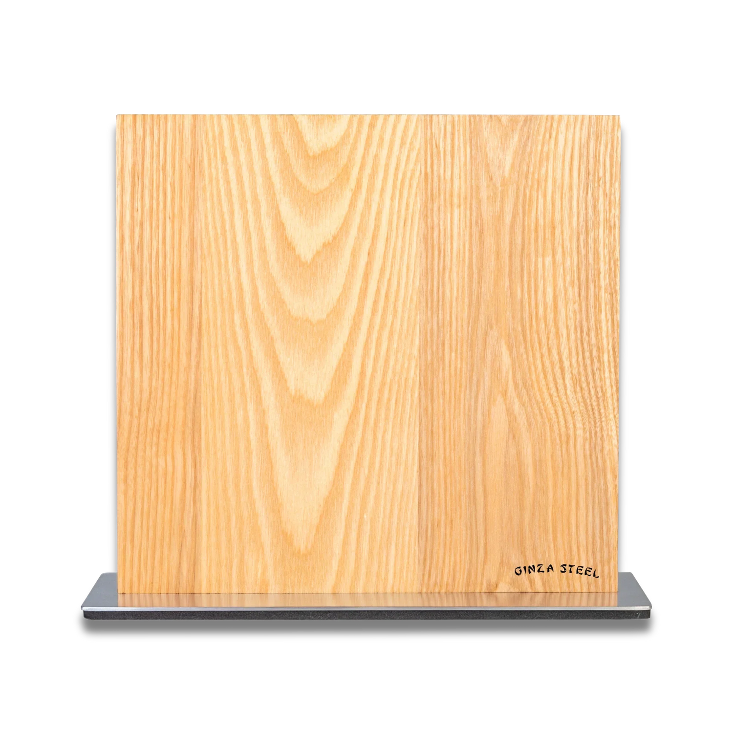 Ginza Steel Magnetic Wood Knife Block | Stylish &amp; Functional