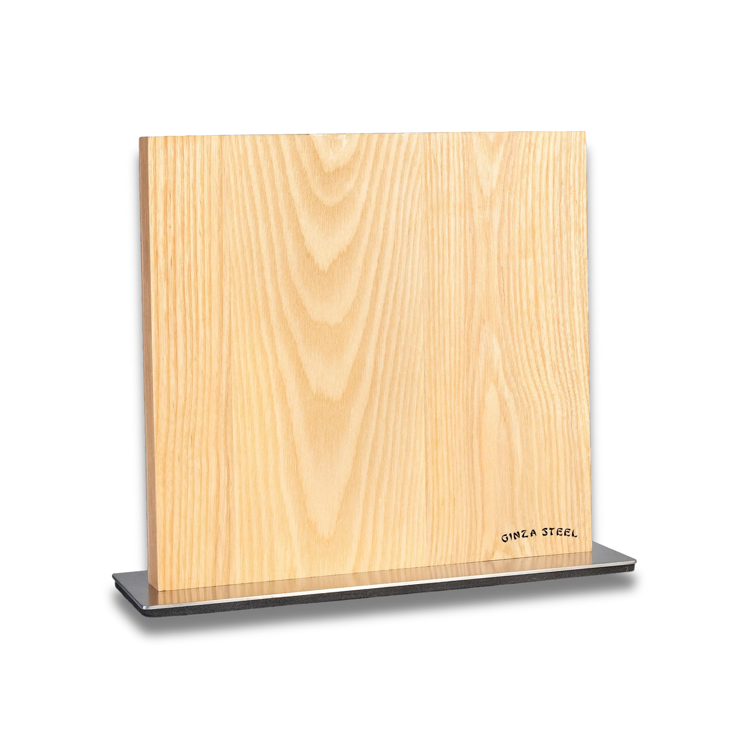 Ginza Steel Magnetic Wood Knife Block | Stylish &amp; Functional