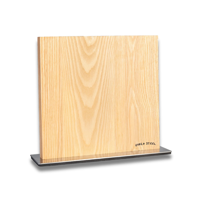 Ginza Steel Magnetic Wood Knife Block | Stylish &amp; Functional