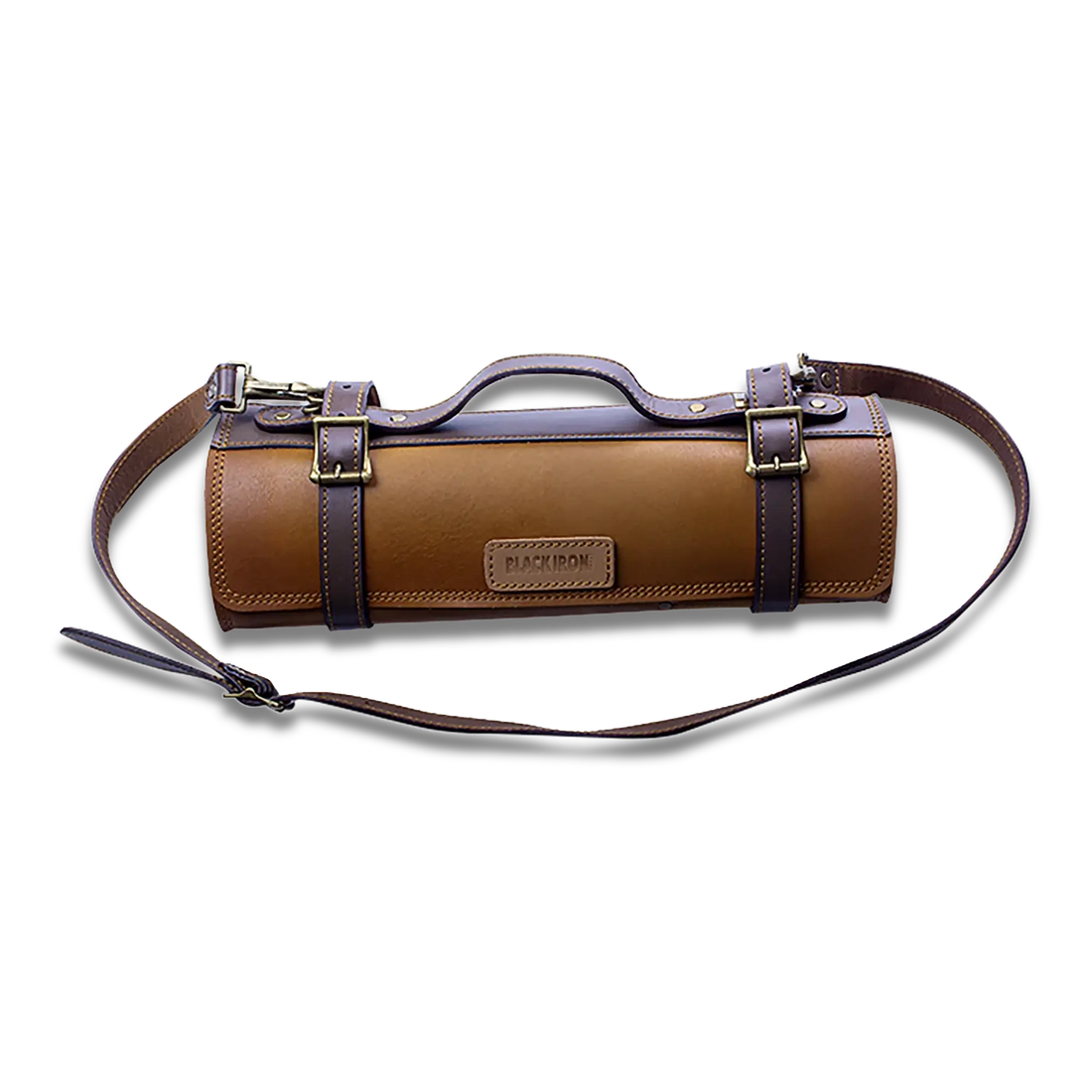 Ginza Steel Vagabond Knife Roll – Full Grain Leather Chef’s Bag