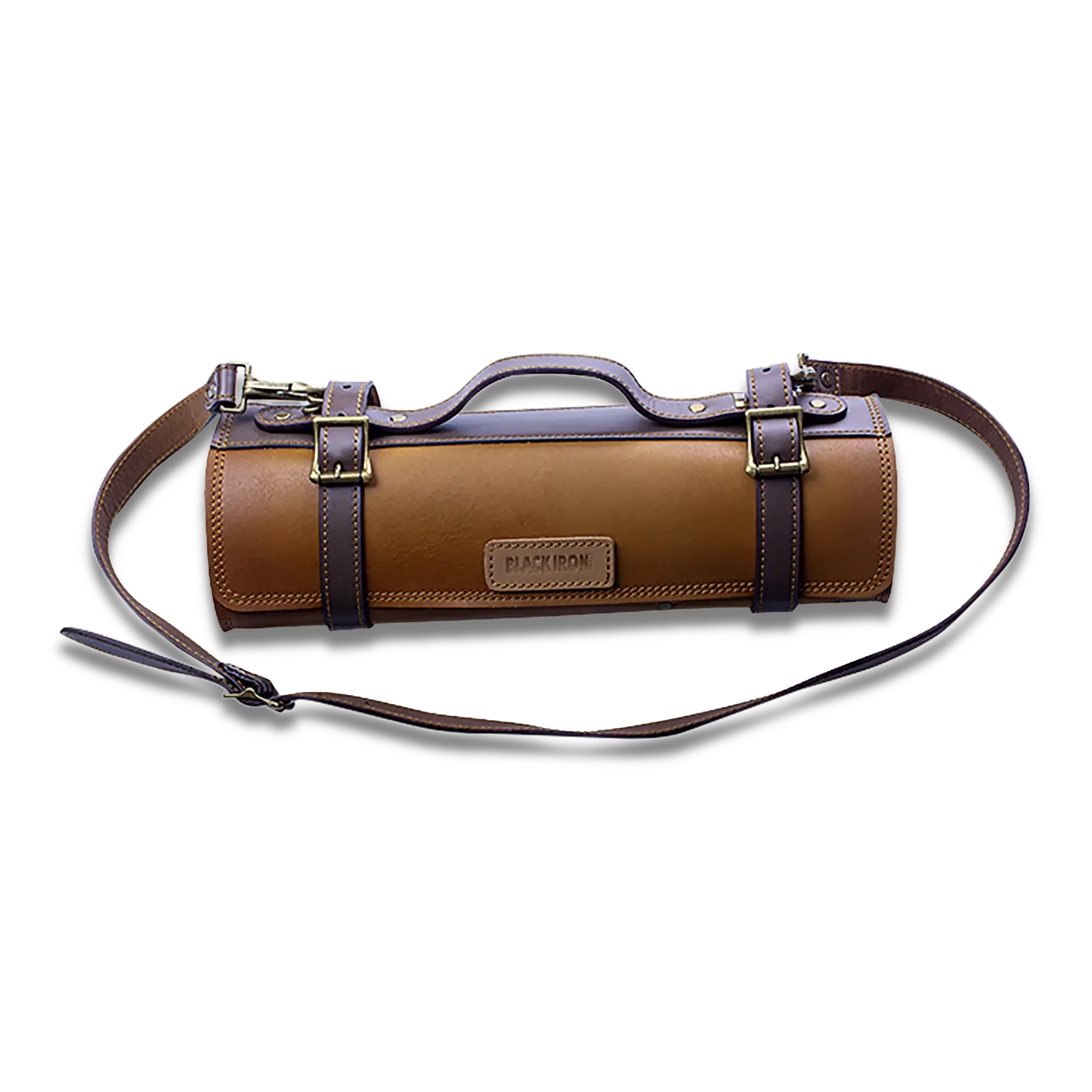 Ginza Steel Vagabond Knife Roll – Full Grain Leather Chef’s Bag