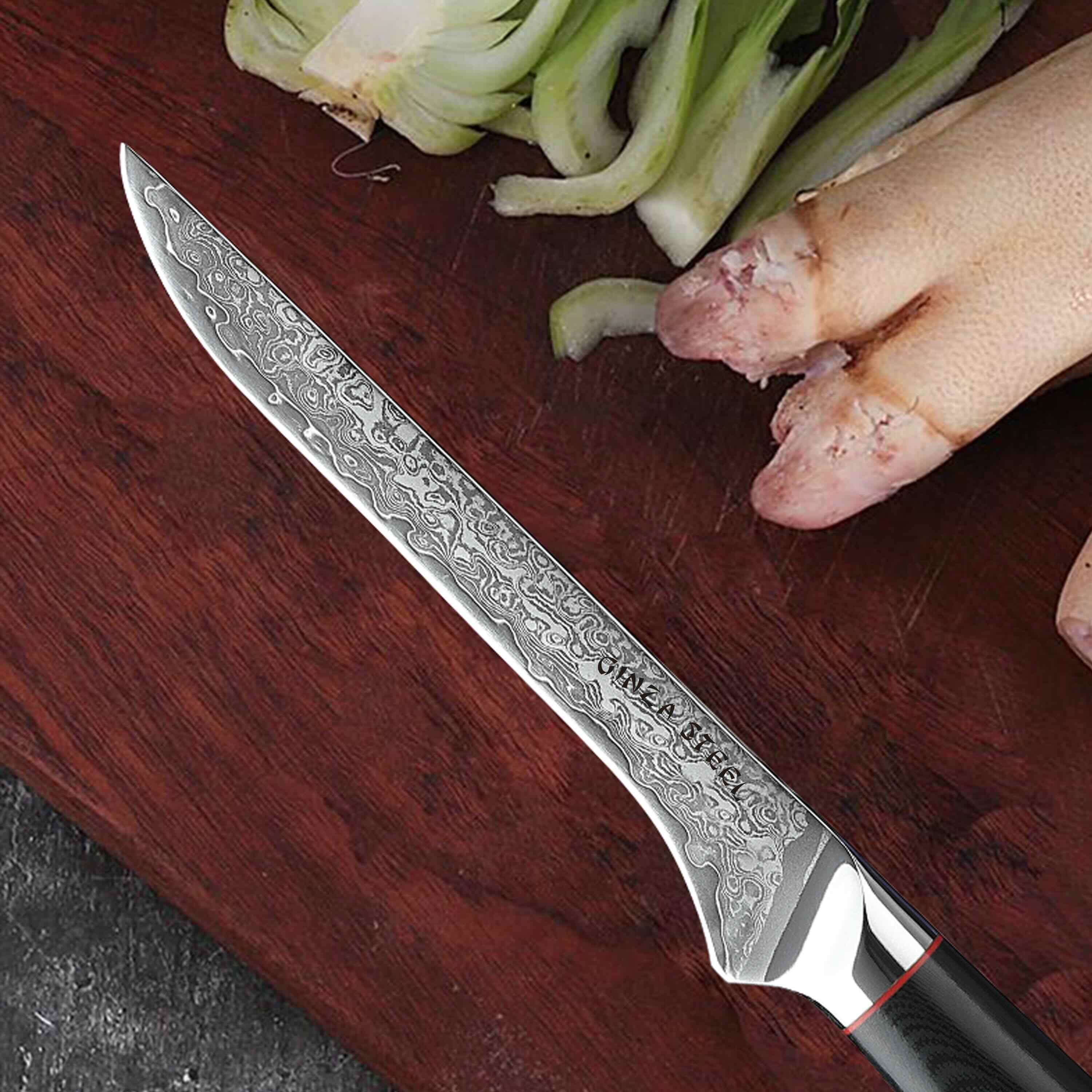 HAGAKURE 14 | Boning Knife 5.5&quot; Damascus AUS 10 Steel