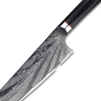 Ginza Steel KATANA 20 Chef Knife 8” – Damascus VG10 Steel, 67-Layer, G10 Handle