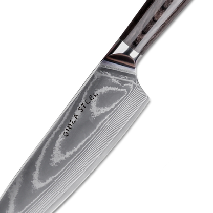 LUCIA 20 | Chef Knife 8Cr18Mov Steel Core / Pakka wood handle