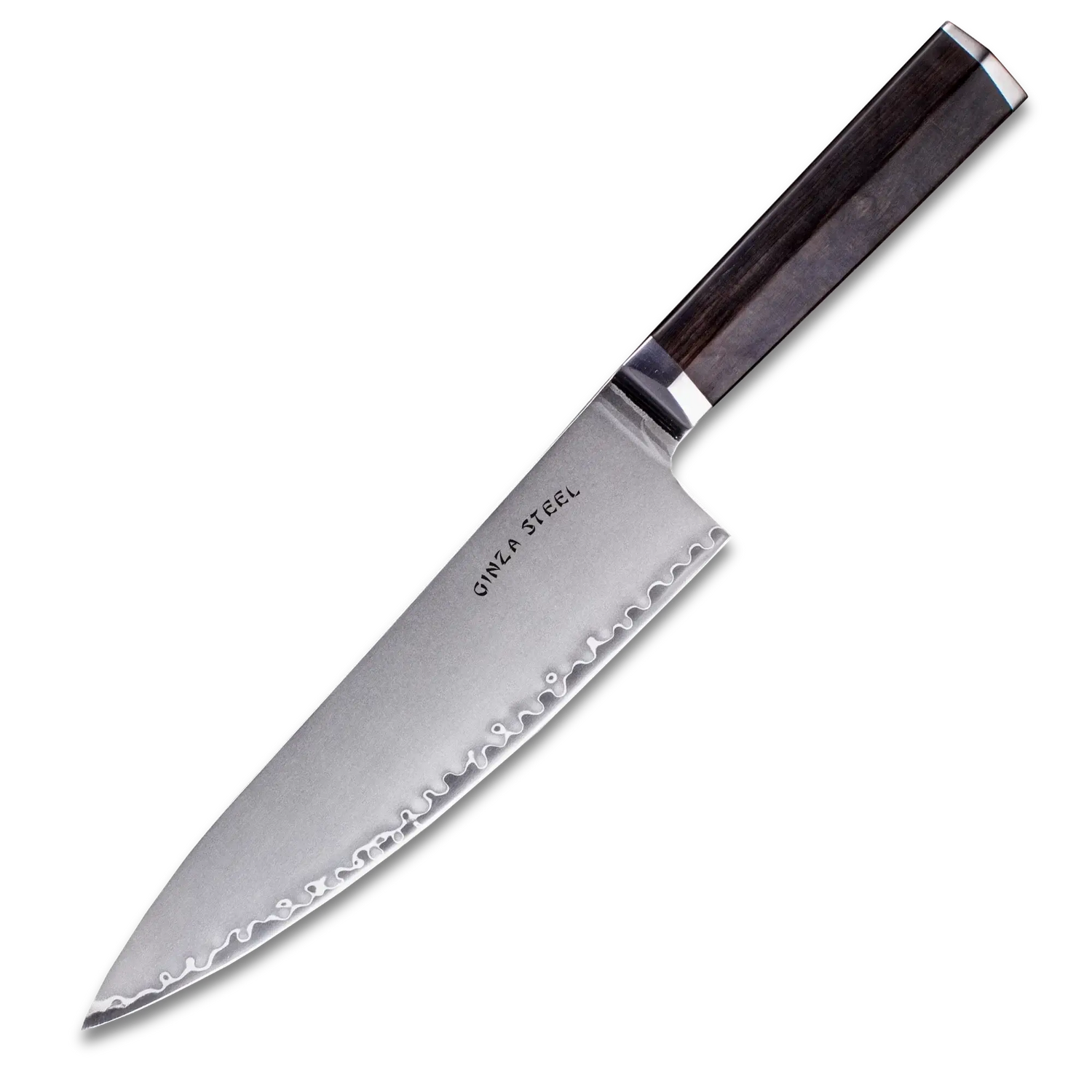 PORTIA 20 | Chef Knife 8&quot; Damascus VG10 Steel / Ebony Wood handle
