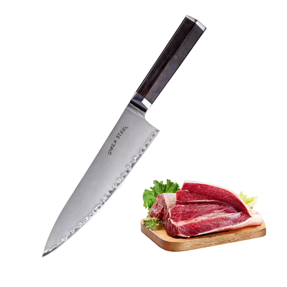 PORTIA 20 | Chef Knife 8&quot; Damascus VG10 Steel / Ebony Wood handle