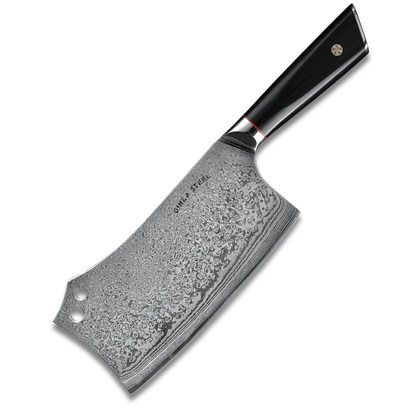 HAGAKURE Y | Chopping Knife 7&quot; Damascus AUS 10 Steel