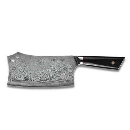 HAGAKURE Y | Chopping Knife 7&quot; Damascus AUS 10 Steel