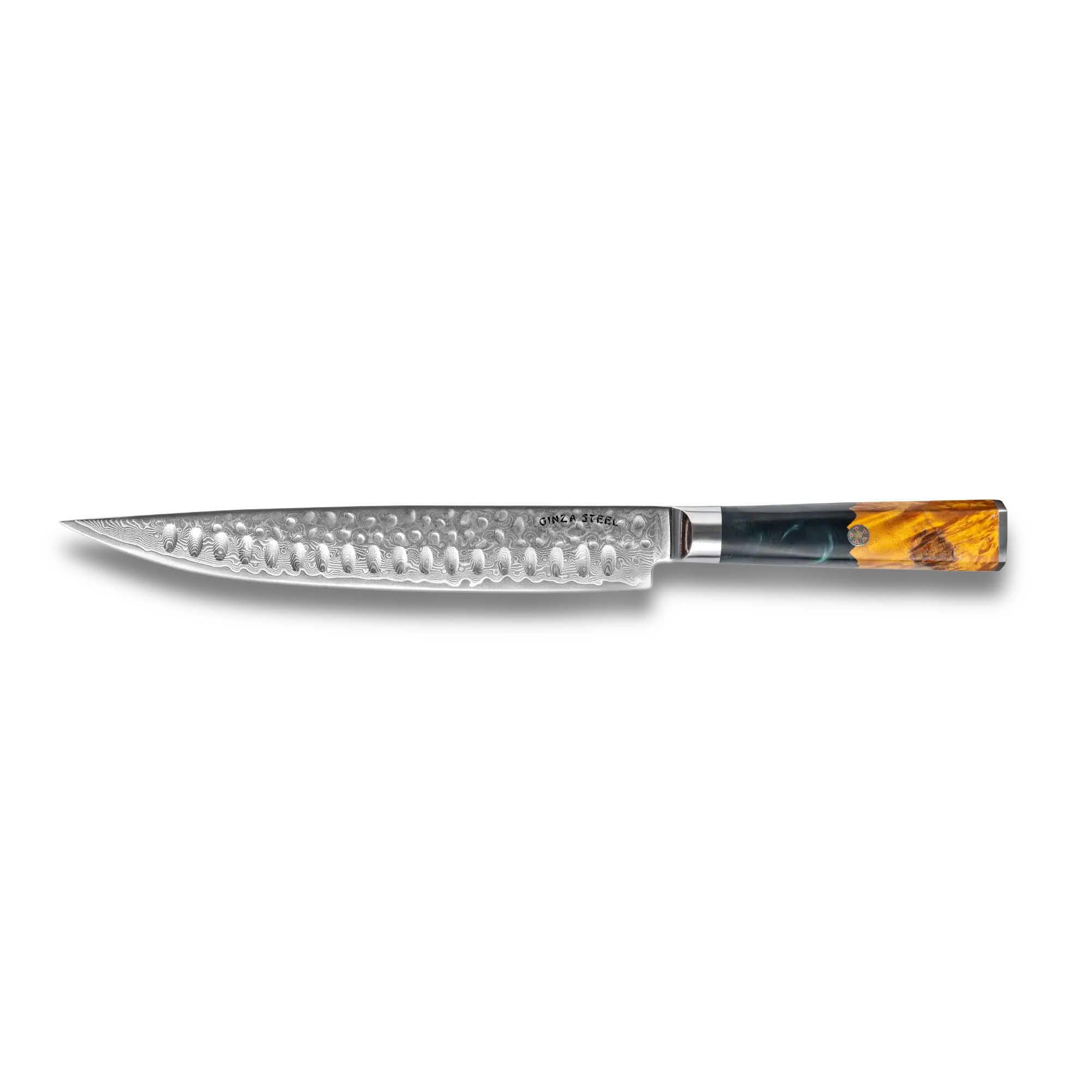 Kaze Katana 9″ Carving Knife | Damascus Steel by Ginza Steel
