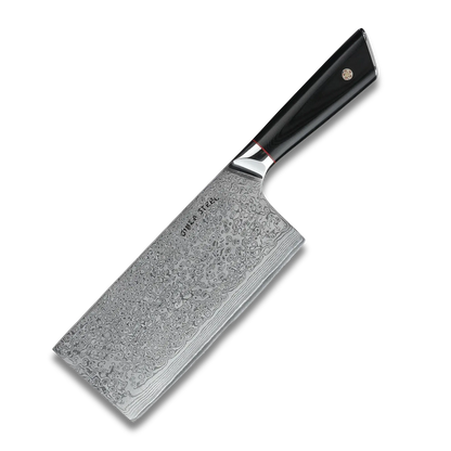 HAGAKURE X | Cleaver Knife 7&quot; Damascus AUS 10 Steel