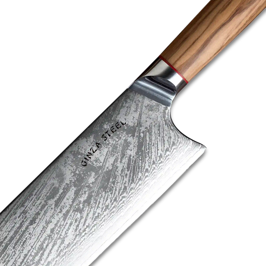 MIA X | Cleaver Knife 7&quot; Damascus AUS10 Steel 67 Layer / Olive Wood handle