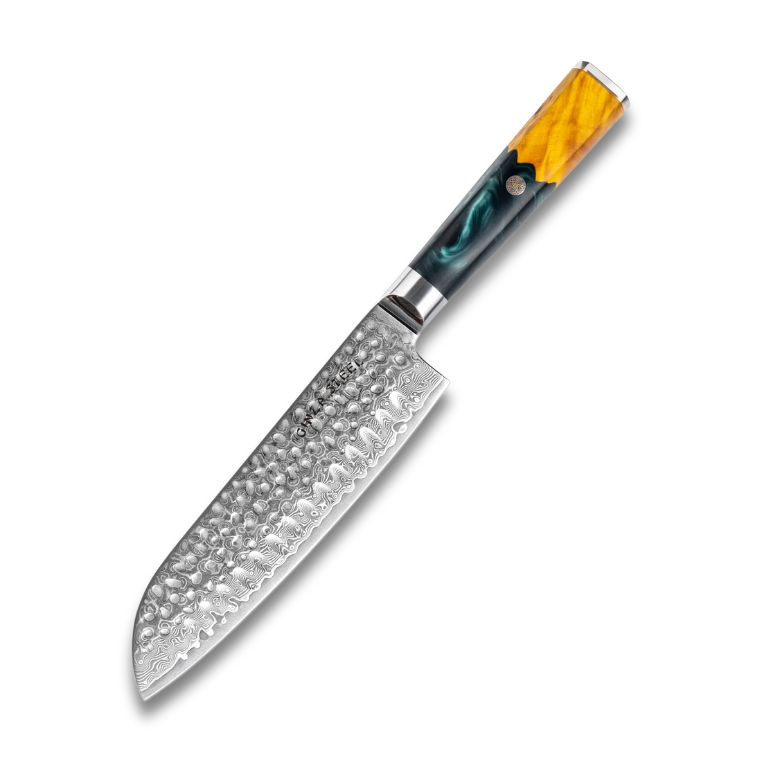 Kaze Katana 7″ Santoku Knife | Damascus Steel by Ginza Steel