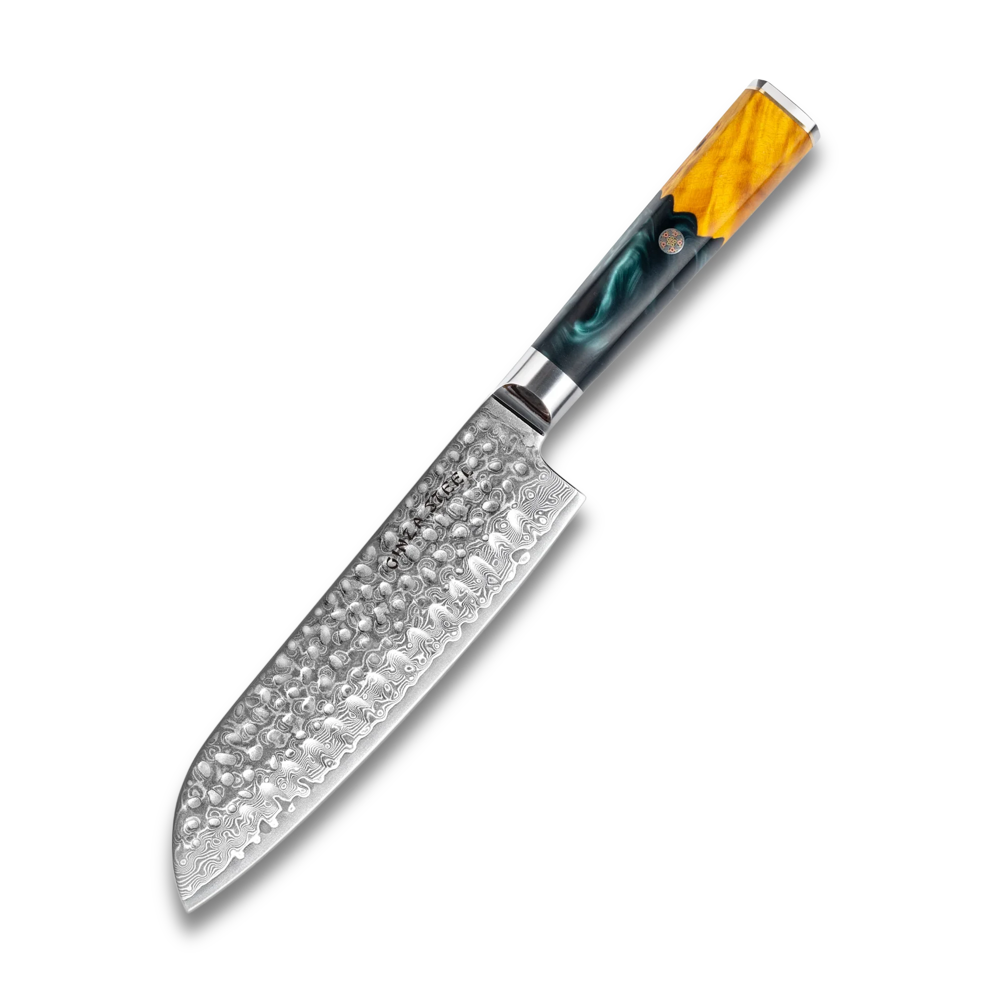 Kaze Katana 7″ Santoku Knife | Damascus Steel by Ginza Steel
