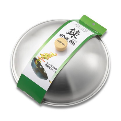 Yoshikawa Cook-Pal Ren 36cm Stainless Steel Lid – Premium Cookware Cover