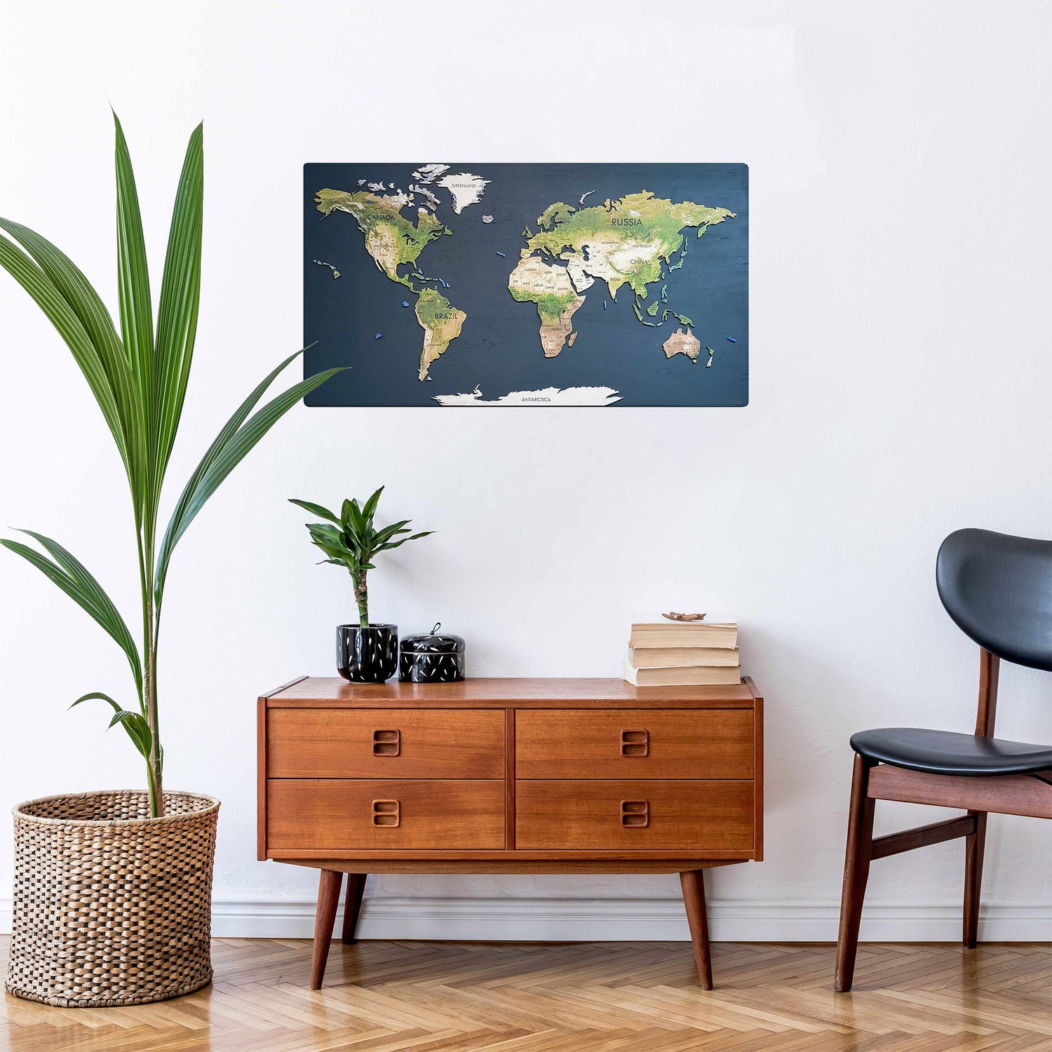 Geo Optic Labelled Push Pin Map | 36 x 20